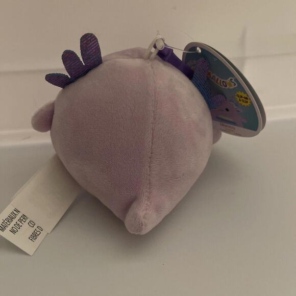 Squishmallow Monica Purple Axolotl 3.5" Clip On Plush Stuffed Animal Toy - Picture 2 of 3
